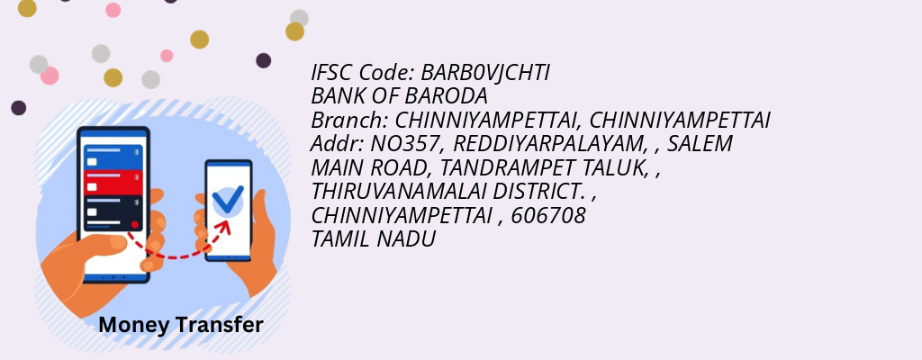 Find BANK OF BARODA IFSC Code CHINNIYAMPETTAI - CHINNIYAMPETTAI Branch