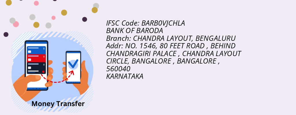 Find BANK OF BARODA IFSC Code BENGALURU - CHANDRA LAYOUT Branch