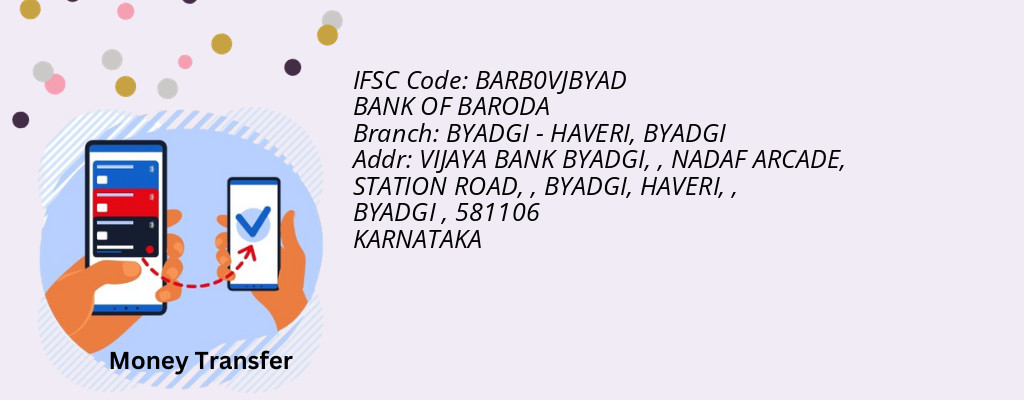 Find BANK OF BARODA IFSC Code BYADGI - BYADGI - HAVERI Branch