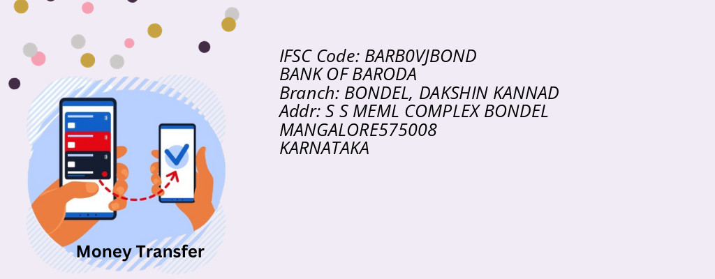 Find BANK OF BARODA IFSC Code DAKSHIN KANNAD - BONDEL Branch