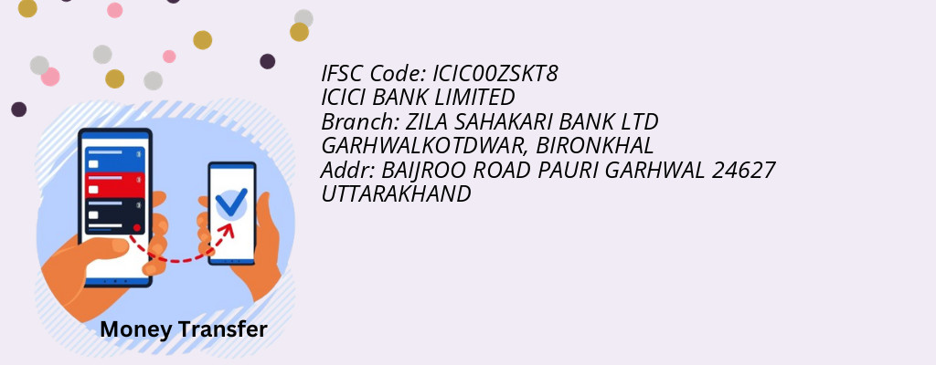 Find ICICI BANK IFSC Code BIRONKHAL - ZILA SAHAKARI BANK LTD GARHWALKOTDWAR Branch