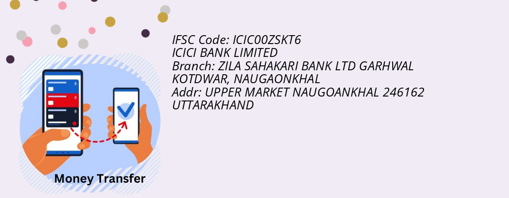 Find ICICI BANK IFSC Code NAUGAONKHAL - ZILA SAHAKARI BANK LTD GARHWAL KOTDWAR Branch