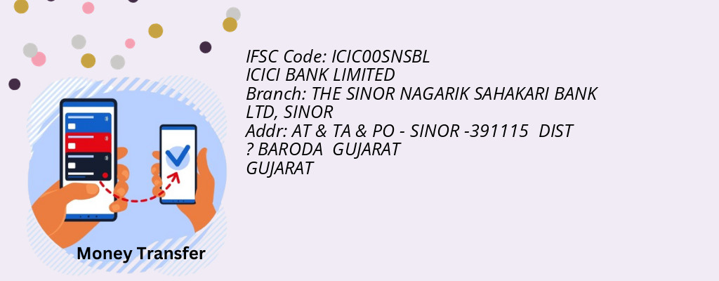 Find ICICI BANK IFSC Code SINOR - THE SINOR NAGARIK SAHAKARI BANK LTD Branch Find ICICI BANK IFSC Code SINOR - THE SINOR NAGARIK SAHAKARI BANK LTD Branch