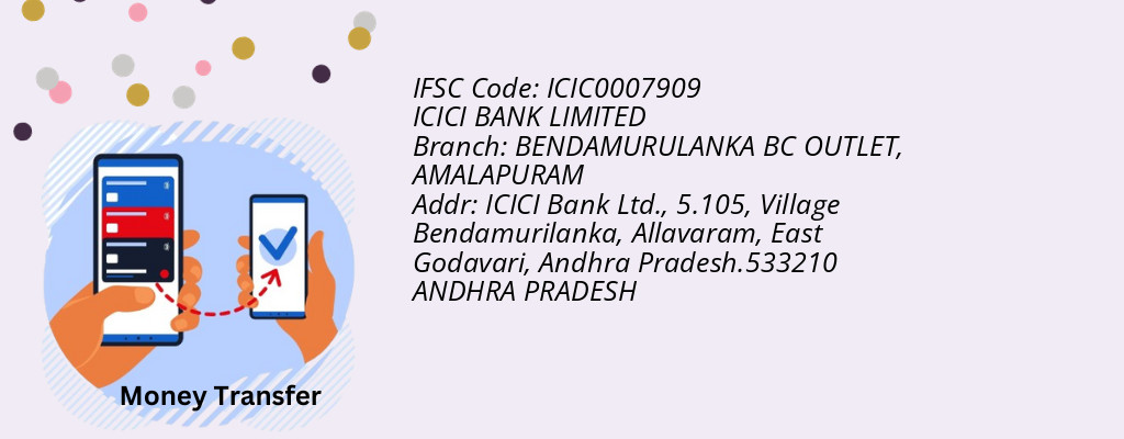 Find ICICI BANK IFSC Code AMALAPURAM - BENDAMURULANKA BC OUTLET Branch Find ICICI BANK IFSC Code AMALAPURAM - BENDAMURULANKA BC OUTLET Branch