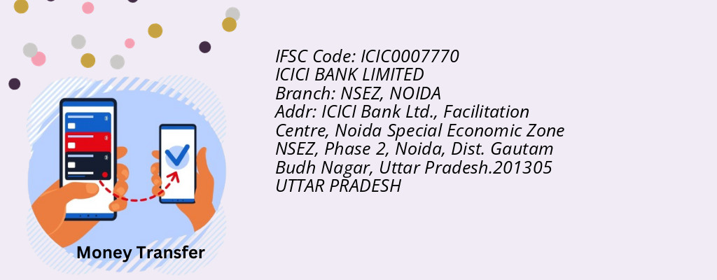 Find ICICI BANK IFSC Code NOIDA - NSEZ Branch