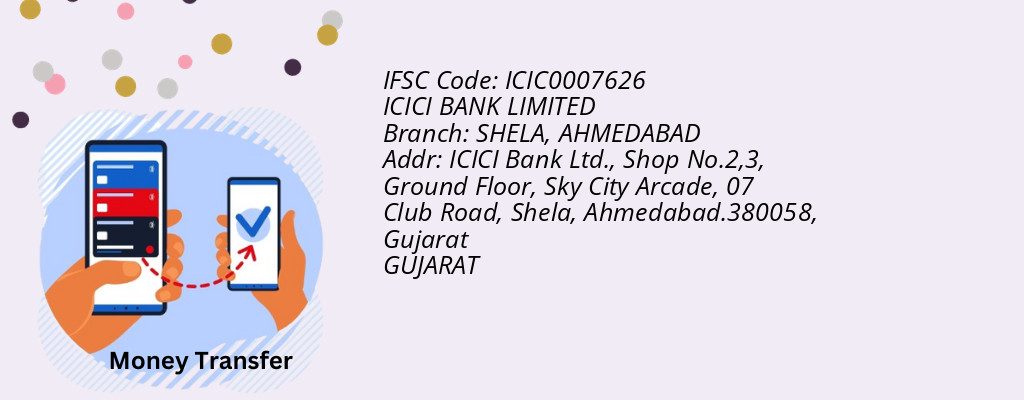 Find ICICI BANK IFSC Code AHMEDABAD - SHELA Branch
