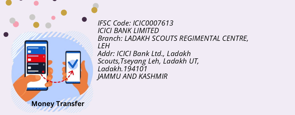 Find ICICI BANK IFSC Code LEH - LADAKH SCOUTS REGIMENTAL CENTRE Branch Find ICICI BANK IFSC Code LEH - LADAKH SCOUTS REGIMENTAL CENTRE Branch