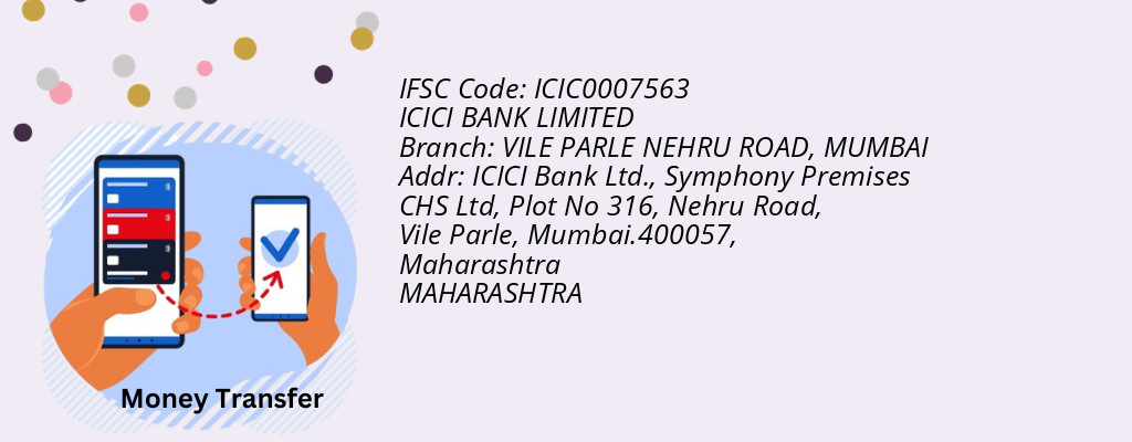 Find ICICI BANK IFSC Code MUMBAI - VILE PARLE NEHRU ROAD Branch