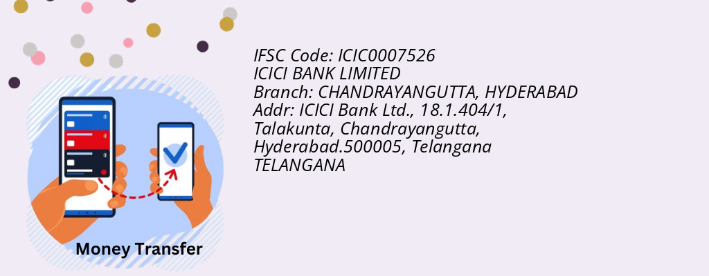 Find ICICI BANK IFSC Code HYDERABAD - CHANDRAYANGUTTA Branch