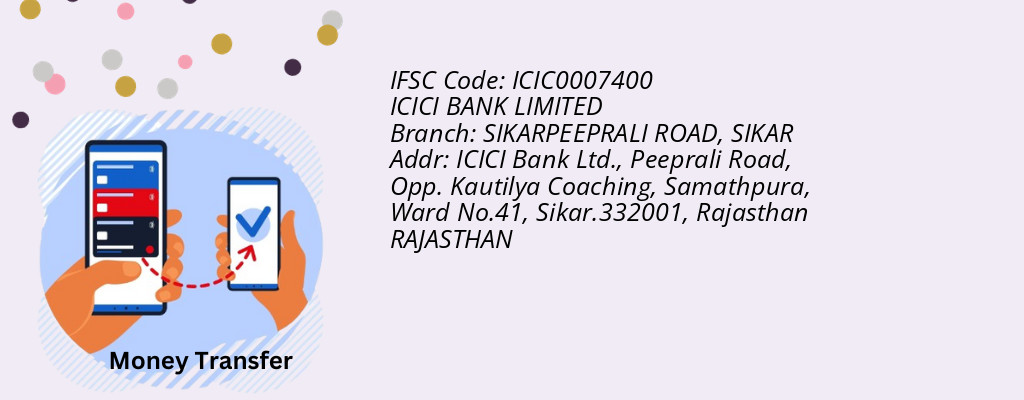 Find ICICI BANK IFSC Code SIKAR - SIKARPEEPRALI ROAD Branch