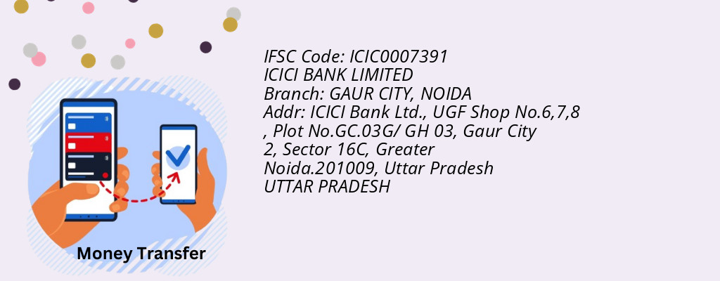 Find ICICI BANK IFSC Code NOIDA - GAUR CITY Branch