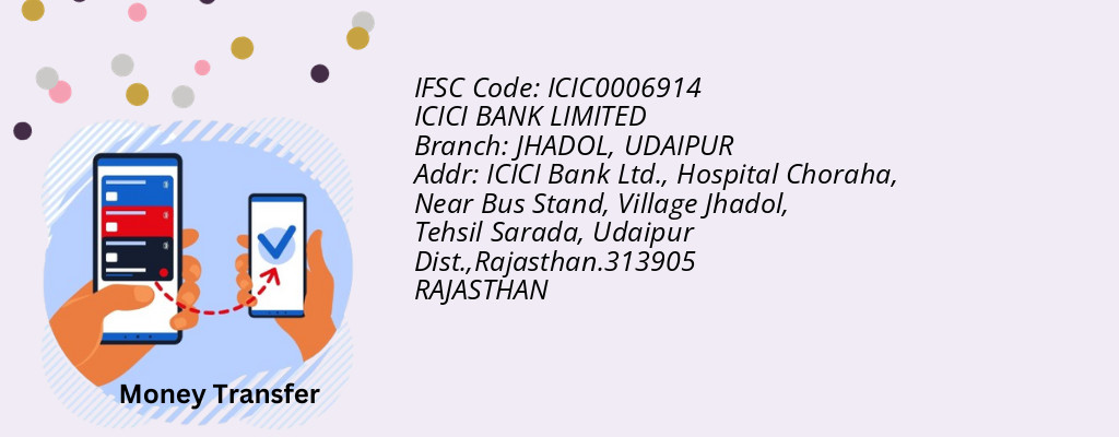 Find ICICI BANK IFSC Code UDAIPUR - JHADOL Branch