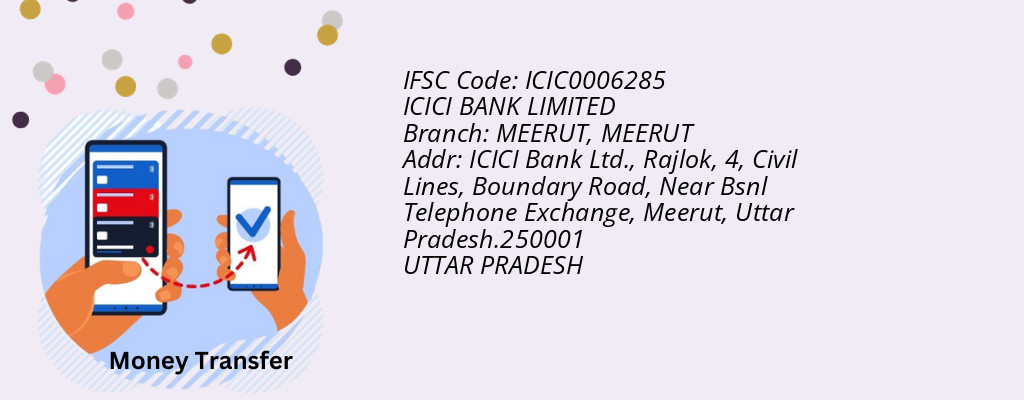 Find ICICI BANK IFSC Code MEERUT - MEERUT Branch