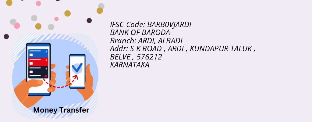 Find BANK OF BARODA IFSC Code ALBADI - ARDI Branch