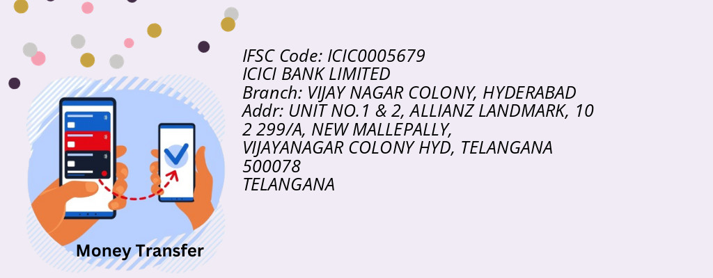 Find ICICI BANK IFSC Code HYDERABAD - VIJAY NAGAR COLONY Branch