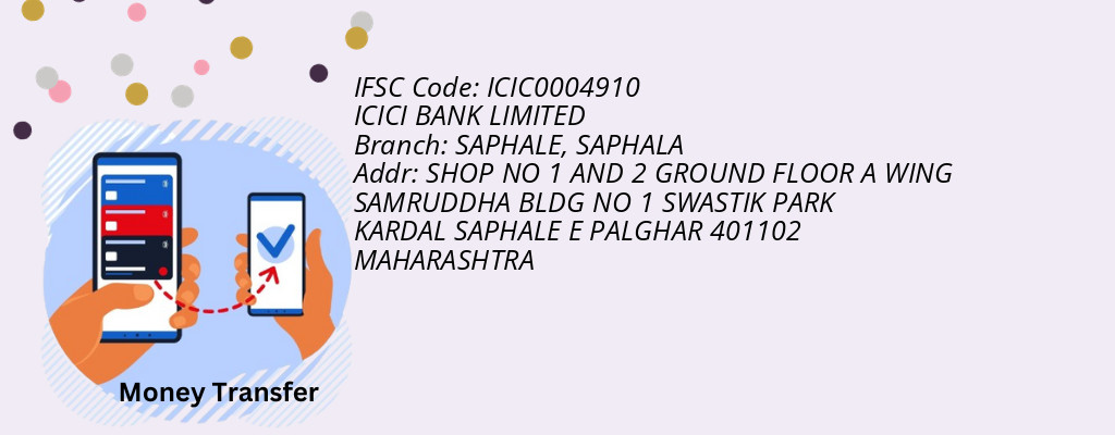 Find ICICI BANK IFSC Code SAPHALA - SAPHALE Branch