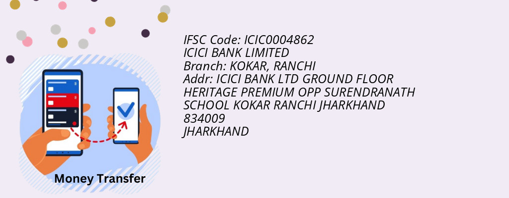 Find ICICI BANK IFSC Code RANCHI - KOKAR Branch