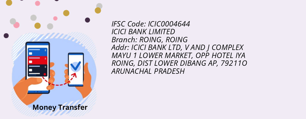 Find ICICI BANK IFSC Code ROING - ROING Branch