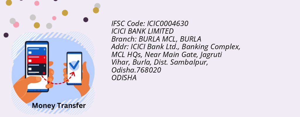Find ICICI BANK IFSC Code BURLA - BURLA MCL Branch