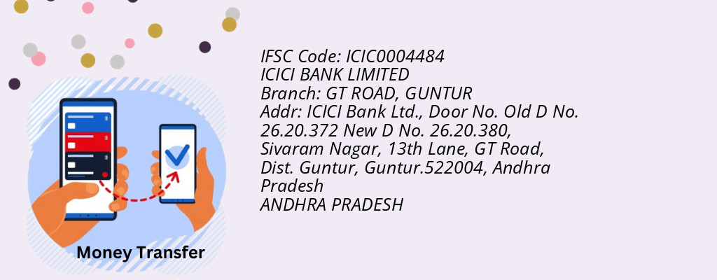 Find ICICI BANK IFSC Code GUNTUR - GT ROAD Branch