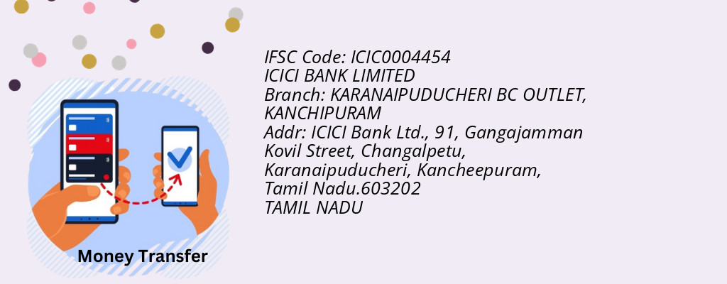 Find ICICI BANK IFSC Code KANCHIPURAM - KARANAIPUDUCHERI BC OUTLET Branch