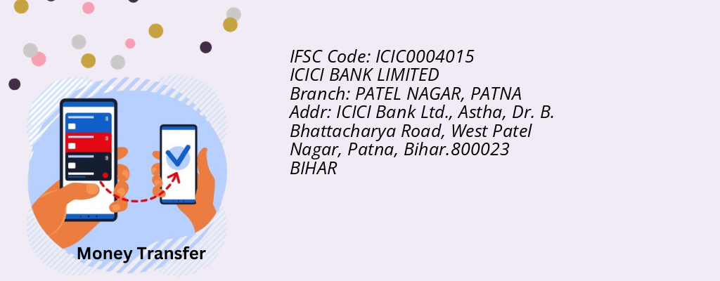 Find ICICI BANK IFSC Code PATNA - PATEL NAGAR Branch