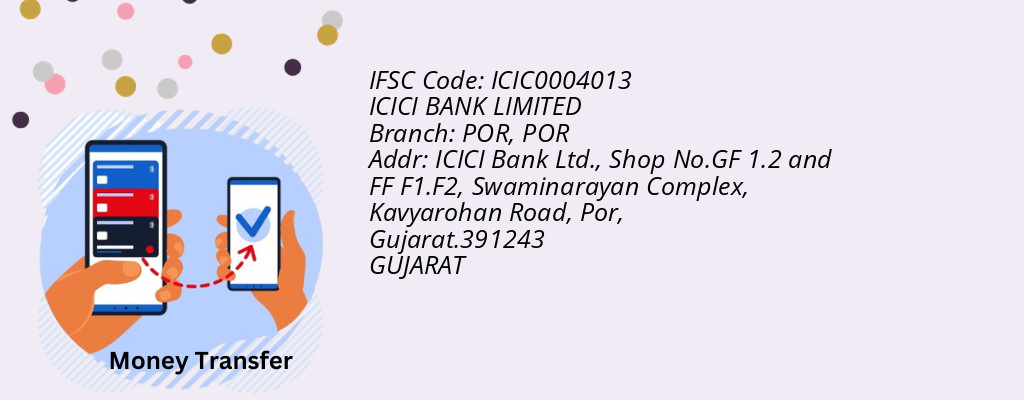 Find ICICI BANK IFSC Code POR - POR Branch Find ICICI BANK IFSC Code POR - POR Branch