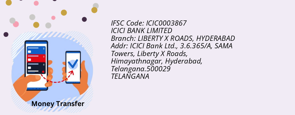 Find ICICI BANK IFSC Code HYDERABAD - LIBERTY X ROADS Branch