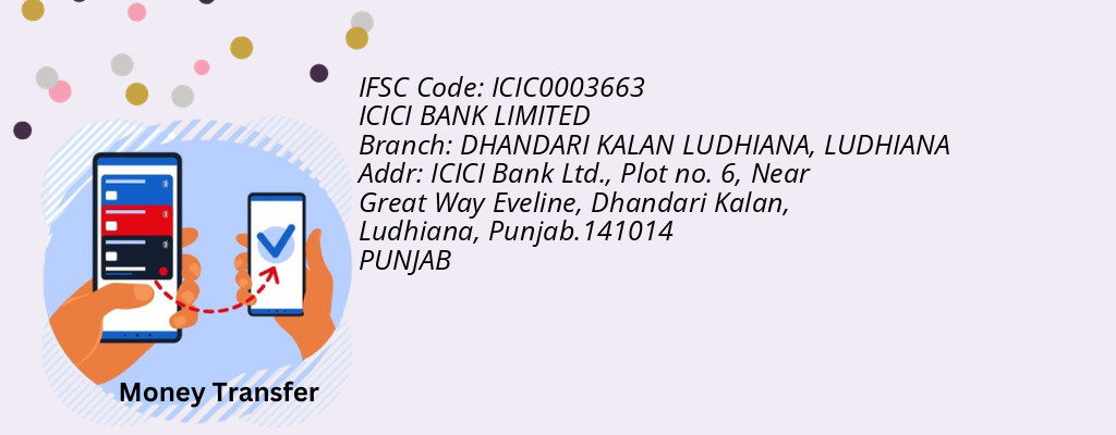 Find ICICI BANK IFSC Code LUDHIANA - DHANDARI KALAN LUDHIANA Branch
