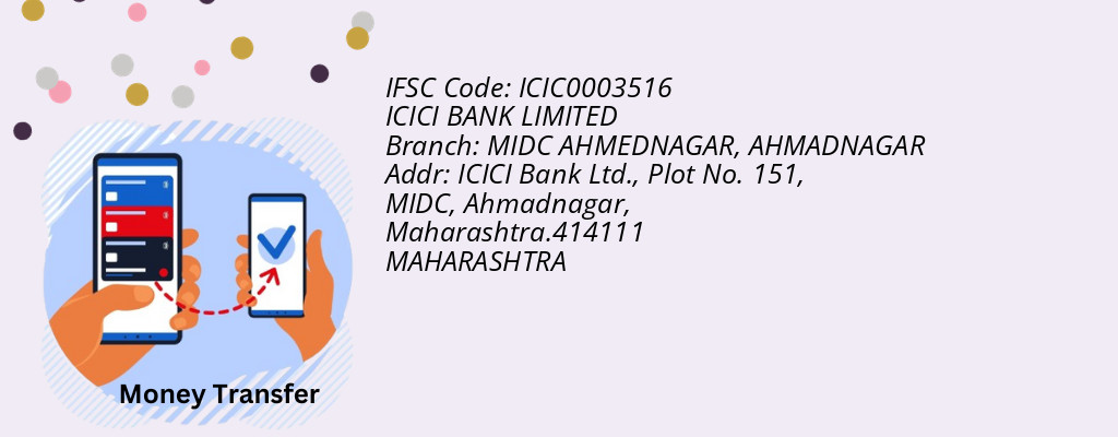 Find ICICI BANK IFSC Code AHMADNAGAR - MIDC AHMEDNAGAR Branch