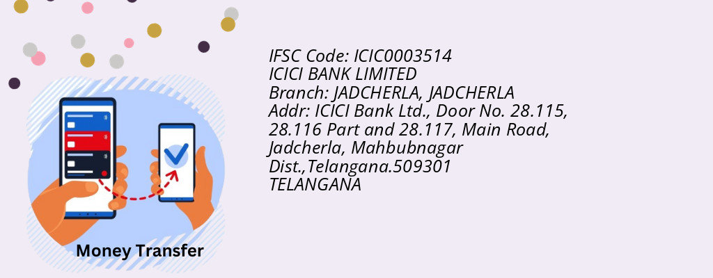 Find ICICI BANK IFSC Code JADCHERLA - JADCHERLA Branch Find ICICI BANK IFSC Code JADCHERLA - JADCHERLA Branch