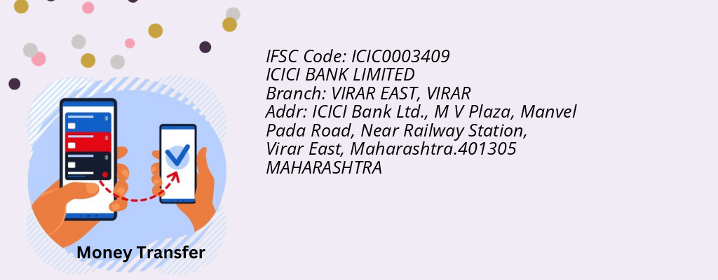 Find ICICI BANK IFSC Code VIRAR - VIRAR EAST Branch