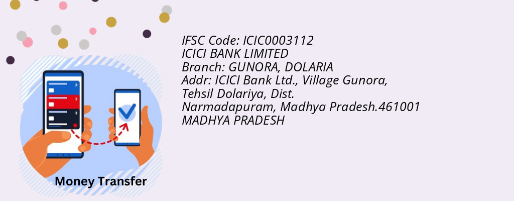 Find ICICI BANK IFSC Code DOLARIA - GUNORA Branch Find ICICI BANK IFSC Code DOLARIA - GUNORA Branch