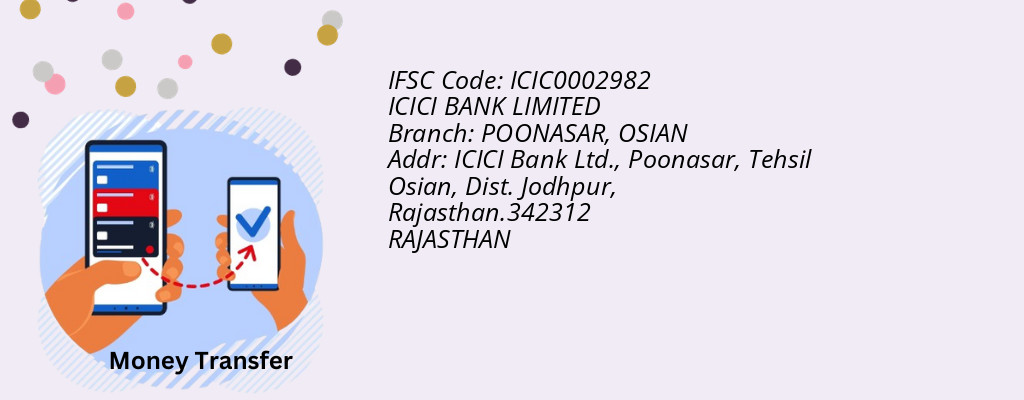 Find ICICI BANK IFSC Code OSIAN - POONASAR Branch