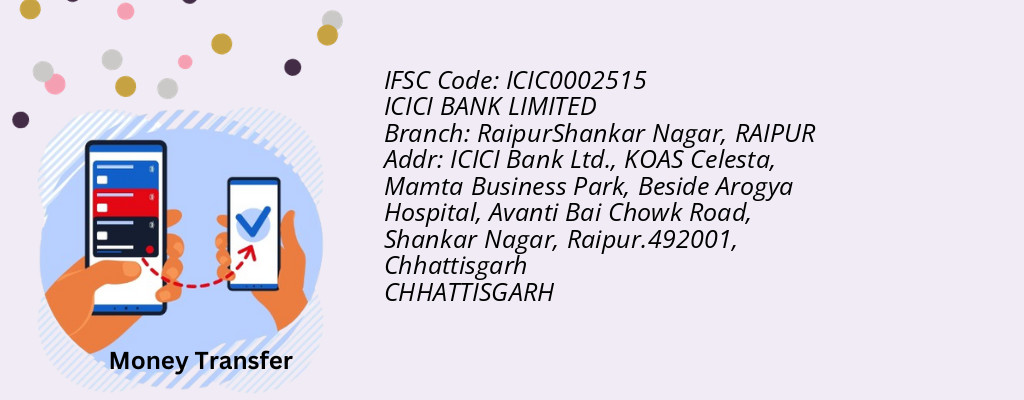 Find ICICI BANK IFSC Code RAIPUR - RaipurShankar Nagar Branch Find ICICI BANK IFSC Code RAIPUR - RaipurShankar Nagar Branch