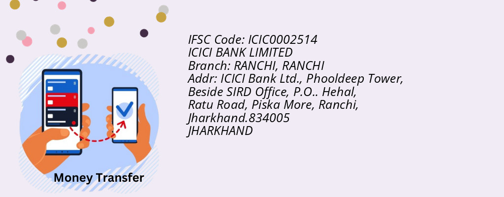 Find ICICI BANK IFSC Code RANCHI - RANCHI Branch