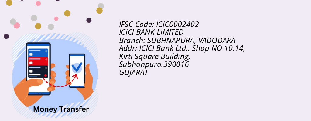 Find ICICI BANK IFSC Code VADODARA - SUBHNAPURA Branch Find ICICI BANK IFSC Code VADODARA - SUBHNAPURA Branch