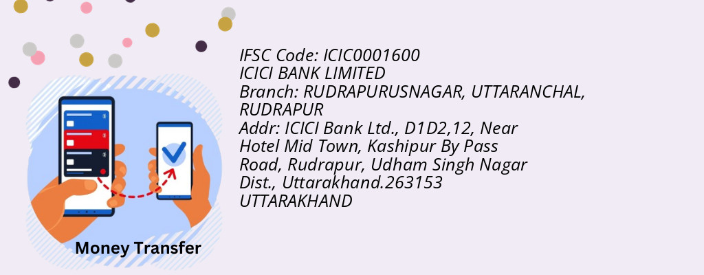 Find ICICI BANK IFSC Code RUDRAPUR - RUDRAPURUSNAGAR, UTTARANCHAL Branch