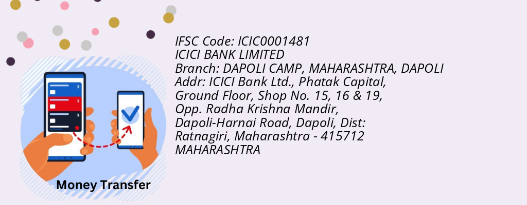Find ICICI BANK IFSC Code DAPOLI - DAPOLI CAMP, MAHARASHTRA Branch Find ICICI BANK IFSC Code DAPOLI - DAPOLI CAMP, MAHARASHTRA Branch