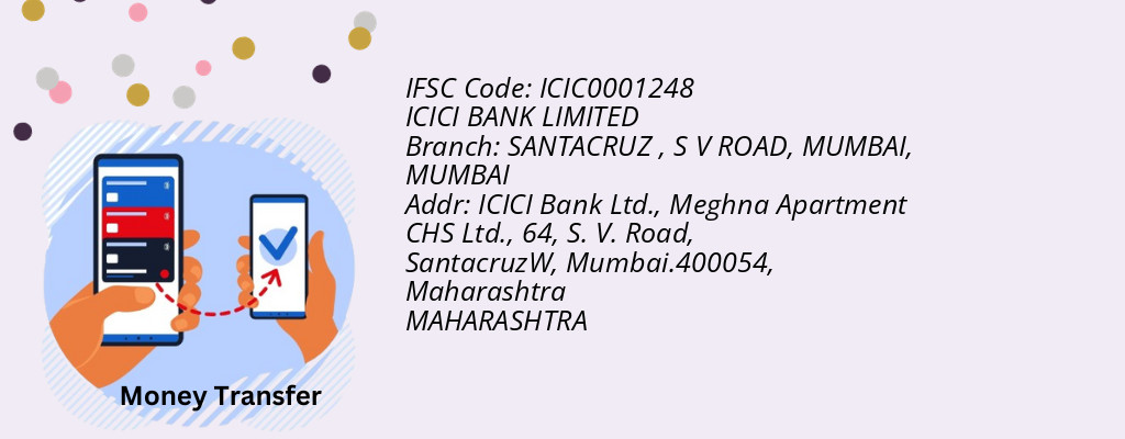 Find ICICI BANK IFSC Code MUMBAI - SANTACRUZ , S V ROAD, MUMBAI Branch Find ICICI BANK IFSC Code MUMBAI - SANTACRUZ , S V ROAD, MUMBAI Branch