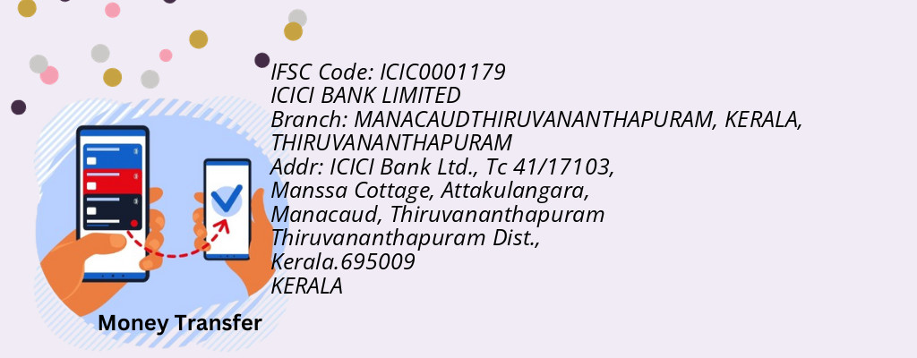 Find ICICI BANK IFSC Code THIRUVANANTHAPURAM - MANACAUDTHIRUVANANTHAPURAM, KERALA Branch Find ICICI BANK IFSC Code THIRUVANANTHAPURAM - MANACAUDTHIRUVANANTHAPURAM, KERALA Branch