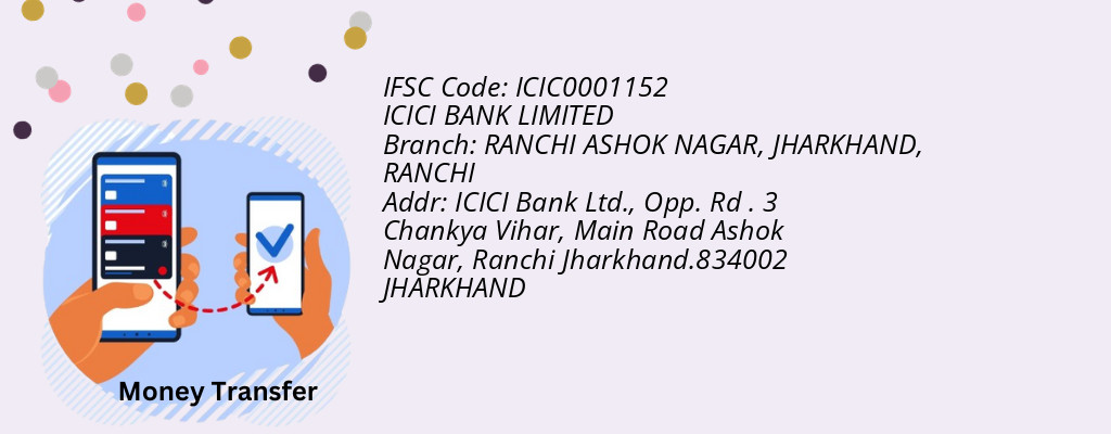 Find ICICI BANK IFSC Code RANCHI - RANCHI ASHOK NAGAR, JHARKHAND Branch