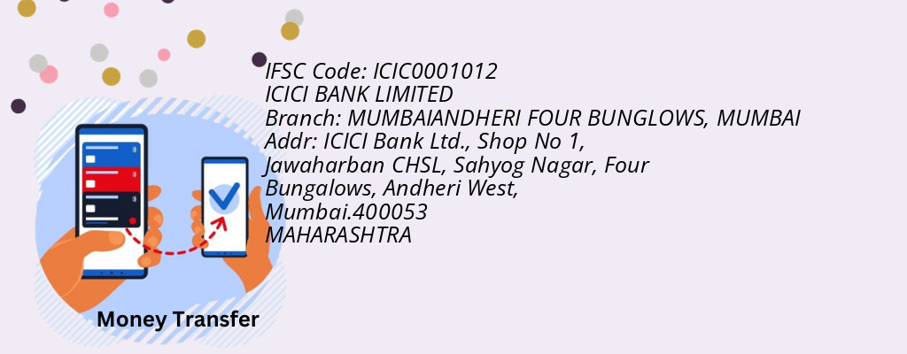 Find ICICI BANK IFSC Code MUMBAI - MUMBAIANDHERI FOUR BUNGLOWS Branch Find ICICI BANK IFSC Code MUMBAI - MUMBAIANDHERI FOUR BUNGLOWS Branch