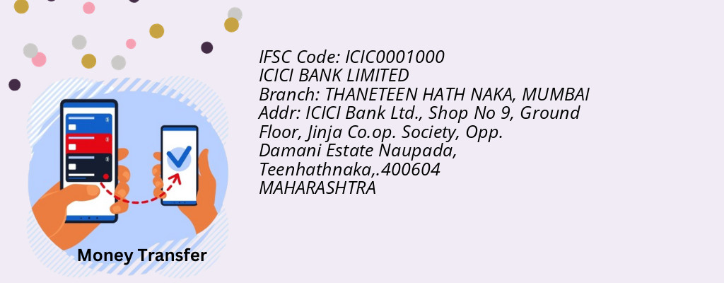 Find ICICI BANK IFSC Code MUMBAI - THANETEEN HATH NAKA Branch