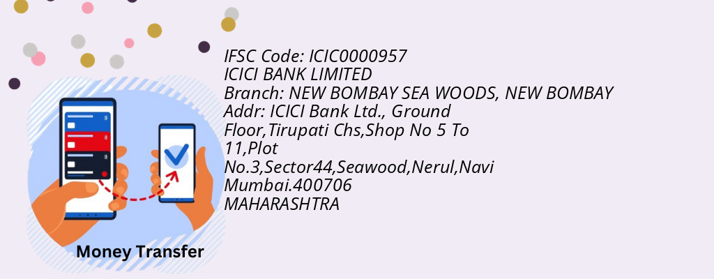 Find ICICI BANK IFSC Code NEW BOMBAY - NEW BOMBAY SEA WOODS Branch Find ICICI BANK IFSC Code NEW BOMBAY - NEW BOMBAY SEA WOODS Branch