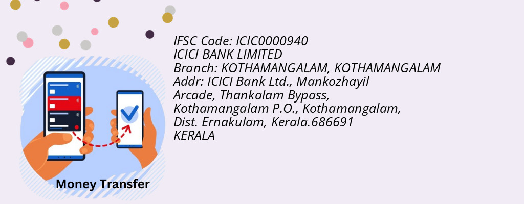 Find ICICI BANK IFSC Code KOTHAMANGALAM - KOTHAMANGALAM Branch