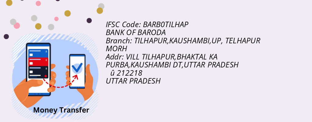 Find BANK OF BARODA IFSC Code TELHAPUR MORH - TILHAPUR,KAUSHAMBI,UP Branch