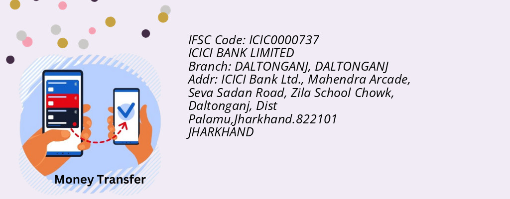 Find ICICI BANK IFSC Code DALTONGANJ - DALTONGANJ Branch