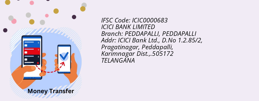 Find ICICI BANK IFSC Code PEDDAPALLI - PEDDAPALLI Branch