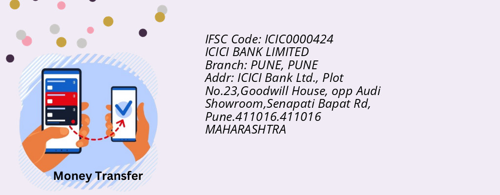 Find ICICI BANK IFSC Code PUNE - PUNE Branch